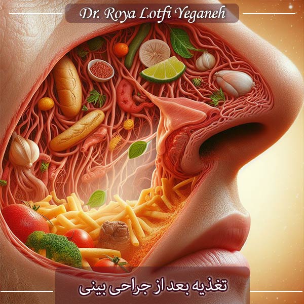 تغذیه بعد از جراحی بینی - دکتر رویا لطفی یگانه